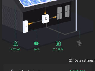 Invertor solar hibrid 5.5/11 kw. солнечныи инвертор гибрид 5.5/11 кв foto 2