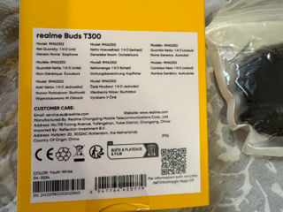 Наушники новые realme buds t 300 foto 3