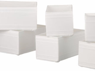 Set cutii depozitare Ikea Skubb (Alb)