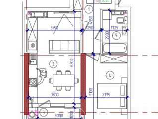 Apartament cu 1 cameră, 42 m², Durlești, Chișinău foto 7