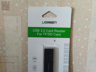 USB 3.0 Card Reader TF/SD card, Ugreen, качество наилучшее, новый, доставка