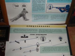 Плакаты времен СССР "Техника стрельбы из спортивных винтовок"-1985 г. фото 4