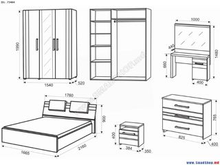 Set pentru dormitor modern foto 2