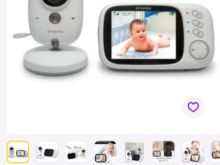 Видеоняня Baby Monitor VB603 3.2 Original JKR с датчиком звука, ночное видение + термометр радионяня foto 3