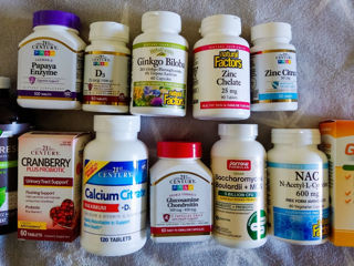 Zinc, Clorofila, Biloba, Glucozamina, Calciu D3, Enzime, Probiotice