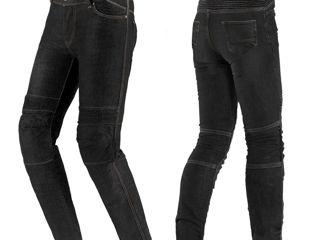 Blugi (jeans) moto barbati Seventy model SD-PJ6 tip Slim fit culoare: negru (cu insertii Aramid Kevl