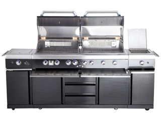 Gratar pe gaz bucatarie top-line - all'grill extreme steakzone - negru cu air system, газовый гриль foto 5