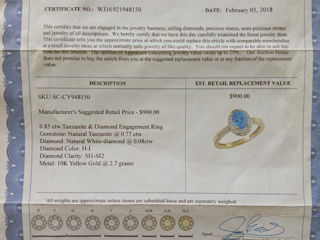 Продам кольцо с сертификатом foto 3