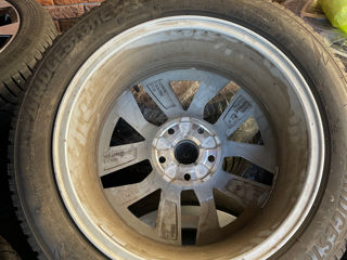 Jante 5/112 originale Skoda R17, plus cauciucuri de iarna Bridgestone 205/55/17, aduse din Germania foto 3