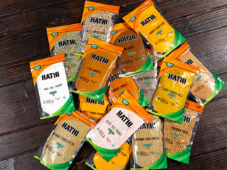 Натуральные специи из Индии "Hathi" Zip-Пакеты - Condimente naturale din India Hathi Zip-Packs