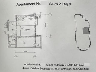 Apartament cu 2 camere, 65 m², Botanica, Chișinău foto 2