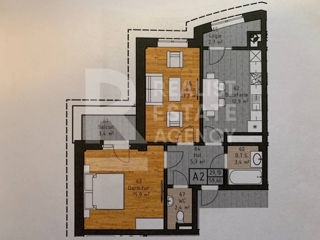 Apartament cu 2 camere, 59 m², Centru, Ialoveni foto 8