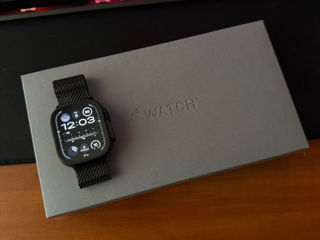 Apple Watch Ultra 2 Black Bratara Titanium ideal foto 3