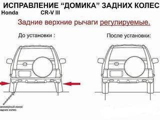 Задние верхние регулируемые рычаги Хонда Црв 2-3-4 Honda crv 2,3,4 Honda CR-V II/III/IV foto 3