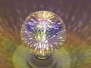 Лампа Эдисона. 3D эффект. Домашний декор. foto 2