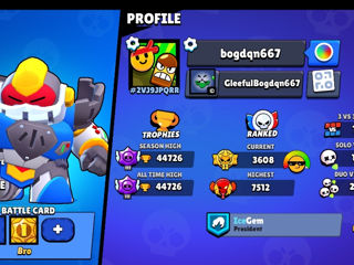 Cont Brawl Stars 45000. 15 RANK MAX foto 2