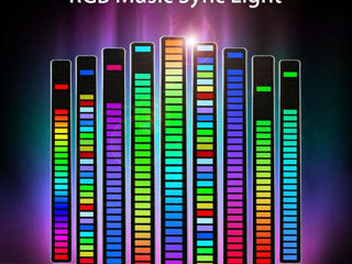 32-Битный RGB-Аудиоспектр. Светодиодный LED-дисплей. Музыкальный-Ритм-Эквалайзер!!! Новинка! foto 3