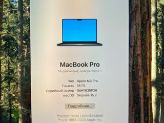 Macbook Pro 14 18/512 M3 Pro chip foto 7