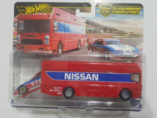 Hot Wheels Premium '94 Nissan 300 ZX GTS & Euro Hauler foto 2