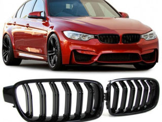 Set grile duble sport M nări radiator bară BMW seria 3 F30 F31 F35