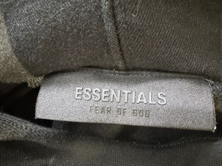 Fear of god essentials (black hoodie) foto 5