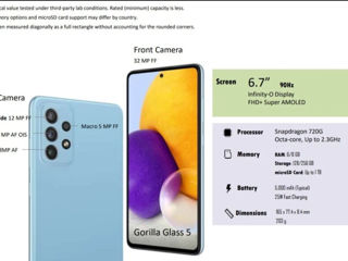 Продается телефон Samsung A72 8/256 foto 6