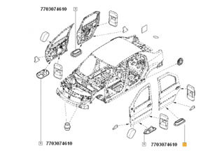 Заглушка Renault 7703074610 foto 3