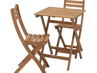 IKEA !!! În stoc set Askholmen, Tarno..set masa+2 scaune pliante, pentru gradina, terasă, balcon..