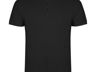 Tricou polo cu mânecă scurtă STAR  negru / Рубашка-поло c коротким рукавом STAR - Черная foto 1