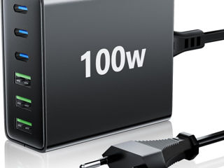 100 W cu USB-C și USB-A быстрое зарядное устройство