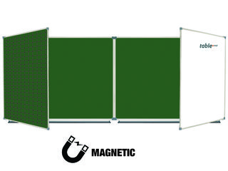 Tabla scolară magnetică cu 6 suprafețe. Доска для мела магнитная раскладная с шестью поверхностями. foto 3