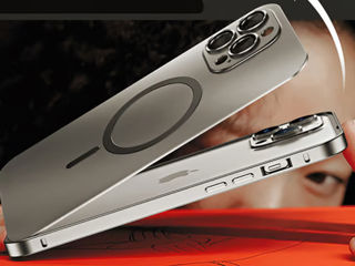 Titanium Metal Magnetic Original Color Phone Case foto 4