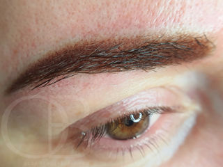 Пудровое напыление бровей, powder brows, micropigmentare efect pudrat foto 6