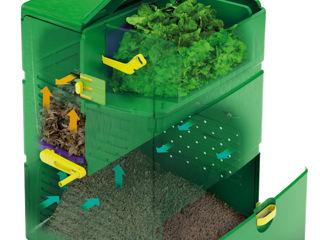 Bokashi: coșuri pentru compostarea deșeurilor organice și accelerator de compostare, lazi de compost foto 0