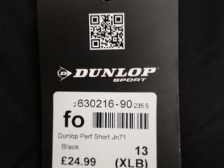 Dunlop Performance Shorts Junior  - 250 лей, новые шорты  Подойдут на рост 155-165 см и вес до 45-60 foto 8