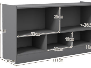 Etajeră pentru jucării Costway foto 5