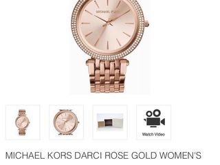 Michael Kors darci rose gold watch 