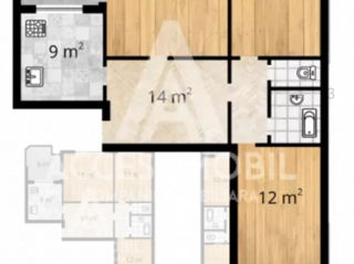 Apartament cu 3 camere, 70 m², Centru, Ialoveni foto 8