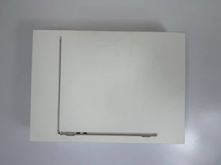 MacBook Air 13.6 M3, 8/256GB, Starlight Sigilat - Cel mai bun preț MD! Garantie! Qwerty