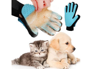 Mănușă pentru îngrijirea animalelor domestice foto 4