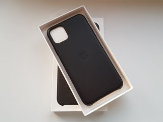 Apple iPhone 11 Pro Max Leather Case - Black foto 3