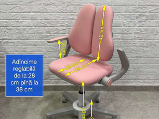 Scaun de birou ergonomic pentru copii Ergo-KID - este proiectat pentru a asigura confortul copilului foto 14