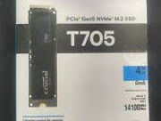 Crucial T705 4TB Gen5 NVMe M.2 SSD - Up to 14,100 MB/s