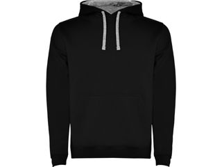 Толстовка Roly Urban Black/Vigore Grey 2XL