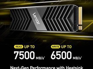 SALE!!! 2TB SSD Lexar NM800 PRO с радиатором M.2 PCIe Gen4x4 NVMe / Speeds Up to 7500MB/s foto 3