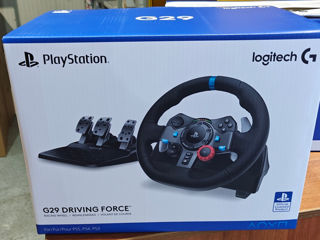 Руль Logitech Driving Force G29, PS5 / PS4 / PC, Black foto 1