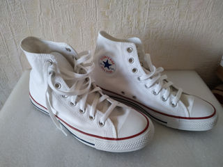 Кеды новые Converse All Star белые высокие  foto 2