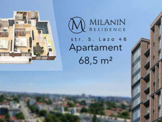 Apartament cu 2 camere, 76 m², Centru, Chișinău foto 3