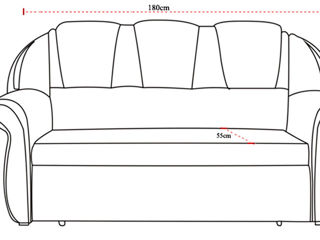 Set canapea extensibilă cu fotolii foto 7