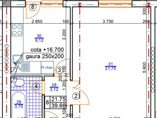 Apartament cu 1 cameră, 32 m², Botanica, Chișinău foto 5